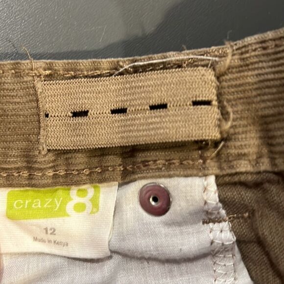 Crazy 8 Be Crazy Rocker Fit youth boys size 12 adjustable waist corduroy pants. - Picture 5 of 6